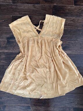 Mustard Seed Yellow Mini Dress
